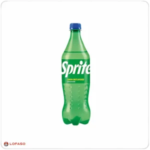 Green bottle of lemon-lime soda